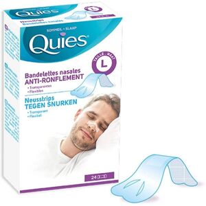 Quies Bandes Nasales Taille L - Bandes contre le ronflement Quies Bandes Nasales Taille L - Bandes contre le ronflement