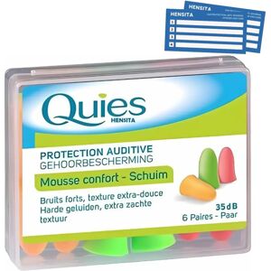 Bouchons d'oreille en mousse Quies - Pack de 6 Bouchons d'oreille en mousse Quies - Pack de 6