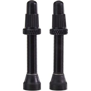 VAR Aluminum Tubeless Valve Set - 35mm - Black VAR Aluminum Tubeless Valve Set - 35mm - Black