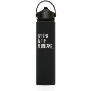 TSL Outdoor Frasco isotérmico - Botella isotérmica negra 750 mL - Botella de agua TSL Outdoor Frasco isotérmico - Botella isotérmica negra 750 mL - Botella de agua