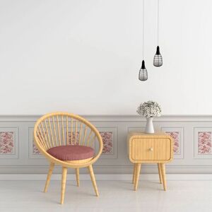 Papier Peint Effet Bois Rouge - 70x195cm - Publicité Papier Peint Effet Bois Rouge - 70x195cm - Publicité