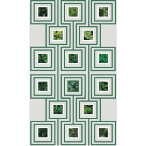 PLAGE Green Foliage Wall Mural - Wall Mural PLAGE Green Foliage Wall Mural - Wall Mural