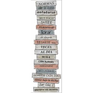 PLAGE Wooden House Rules Wall Sticker - 170cm x 60cm Decor PLAGE Wooden House Rules Wall Sticker - 170cm x 60cm Decor