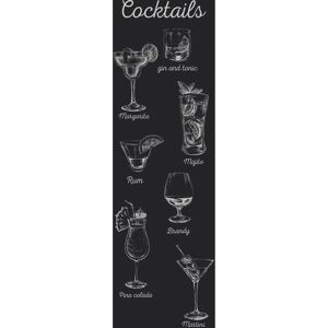 PLAGE Refrigerator Decor Sticker - Cocktail Glass Pattern - 180cm x 60cm PLAGE Refrigerator Decor Sticker - Cocktail Glass Pattern - 180cm x 60cm