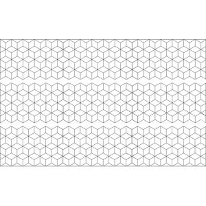 PLAGE Gray/Silver Geometric Cube Wall Stickers - Wall Decal PLAGE Gray/Silver Geometric Cube Wall Stickers - Wall Decal