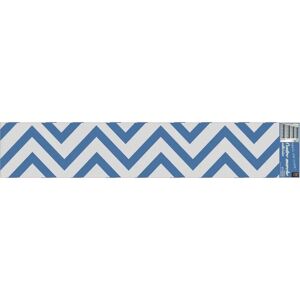 Stickers Muraux Chevron Bleu PLAGE - 3 pcs, 100x19.5cm - Publicité Stickers Muraux Chevron Bleu PLAGE - 3 pcs, 100x19.5cm - Publicité