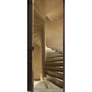 PLAGE Door Sticker - Natural Stone Staircase Effect PLAGE Door Sticker - Natural Stone Staircase Effect