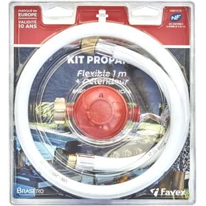 Kit régulateur de gaz Favex - pour barbecue et chauffage extérieur - Publicité Kit régulateur de gaz Favex - pour barbecue et chauffage extérieur - Publicité