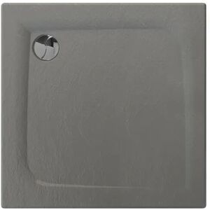 Plateau de douche carré Allibert 243228 - Acrylique - Argent - Publicité Plateau de douche carré Allibert 243228 - Acrylique - Argent - Publicité
