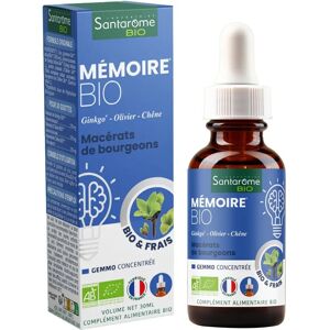 Santarome Bio Complexe Mémoire 3 Bourgeons - Complément alimentaire - Publicité Santarome Bio Complexe Mémoire 3 Bourgeons - Complément alimentaire - Publicité