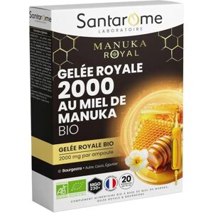 Santarome Bio Gelée Royale Miel de Manuka 20 Ampoules - Complément Alimentaire - Publicité Santarome Bio Gelée Royale Miel de Manuka 20 Ampoules - Complément Alimentaire - Publicité