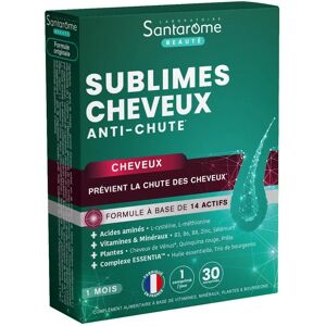 Santarome Sublimes Cheveux Anti-Chute - Complément Alimentaire - Publicité Santarome Sublimes Cheveux Anti-Chute - Complément Alimentaire - Publicité