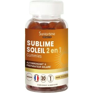 Santarome Sublime Soleil 2 en 1 Gummies - Soutien peau & soleil - Publicité Santarome Sublime Soleil 2 en 1 Gummies - Soutien peau & soleil - Publicité