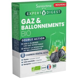 Santarome Gaze & Ballonnements Bio - 30 Gélules - Publicité Santarome Gaze & Ballonnements Bio - 30 Gélules - Publicité