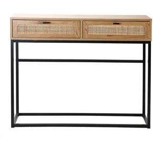 Calicosy Consolle met 2 Lades - Rattan - 100cm Calicosy Consolle met 2 Lades - Rattan - 100cm