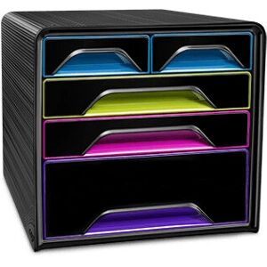 CEP Office Drawer Unit - Multi-size, Black & Multicolour - 36x28.8x27cm CEP Office Drawer Unit - Multi-size, Black & Multicolour - 36x28.8x27cm