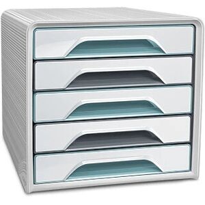 CEP Ri Green, Grey Storage Box - 5 Drawer Organizer - A4 CEP Ri Green, Grey Storage Box - 5 Drawer Organizer - A4