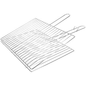RUECAB 1077 Grille Double en Acier Inox 40x30cm - Barbecue - Publicité RUECAB 1077 Grille Double en Acier Inox 40x30cm - Barbecue - Publicité