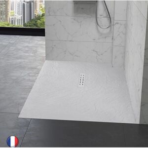 Kinedo Kinestone Plateforme de douche rectangulaire antidérapante blanche - Plateforme de douche - Publicité Kinedo Kinestone Plateforme de douche rectangulaire antidérapante blanche - Plateforme de douche - Publicité