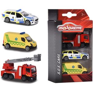 Majorette S.O.S. 3-delt sett - Leketøykjøretøy Majorette S.O.S. 3-delt sett - Leketøykjøretøy
