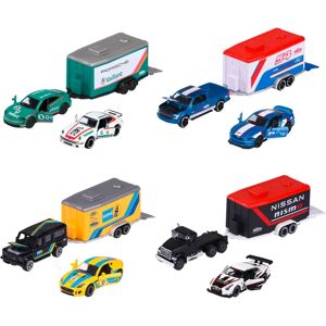 Majorette Coche Modelo y Remolque - Compacto, Licenciado, Multicolor Majorette Coche Modelo y Remolque - Compacto, Licenciado, Multicolor
