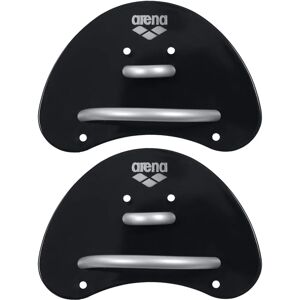 Arena Elite Finger Paddle Black Silver - Finger Paddle for Swimming Training Arena Elite Finger Paddle Black Silver - Finger Paddle for Swimming Training