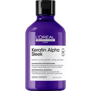 L'Oréal Professionnel Keratin Alpha Sleek Shampoo - 300ml - Tames Frizz & Smooths Hair L'Oréal Professionnel Keratin Alpha Sleek Shampoo - 300ml - Tames Frizz & Smooths Hair