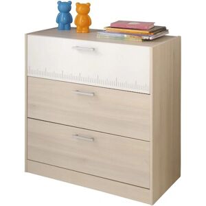 PARISOT Charly Weiße 3-Drawer Kommode - Sideboard PARISOT Charly Weiße 3-Drawer Kommode - Sideboard