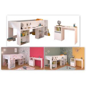 Parisot Jugendzimmer-Set - Hochbett mit Schreibtisch & Stauraum Parisot Jugendzimmer-Set - Hochbett mit Schreibtisch & Stauraum
