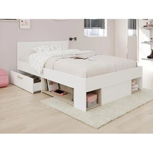 Vente-unique Kinselia Bett mit Stauraum - Weiß 120x190 Vente-unique Kinselia Bett mit Stauraum - Weiß 120x190