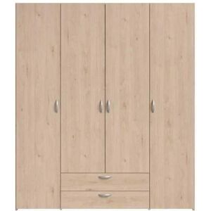 Parisot Daily 11 Kleiderschrank - 4-Türen, Braun, 160x185x51 cm Parisot Daily 11 Kleiderschrank - 4-Türen, Braun, 160x185x51 cm