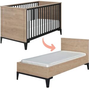 Galipette Kit de transformation 2 pans 140 cm en chêne blond noir Marcel - Lit bébé évolutif - Publicité Galipette Kit de transformation 2 pans 140 cm en chêne blond noir Marcel - Lit bébé évolutif - Publicité