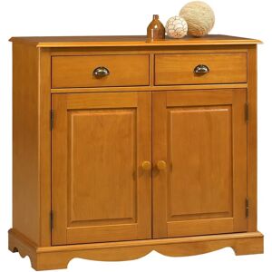Buffet en pin miel authentique avec 2 portes et 2 tiroirs - Buffet - Publicité Buffet en pin miel authentique avec 2 portes et 2 tiroirs - Buffet - Publicité