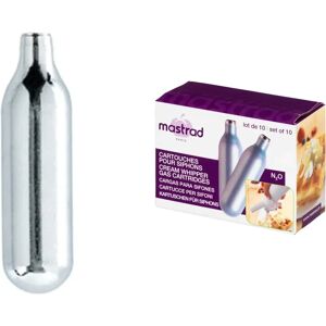 Cartuchos de Acero Mastrad N2O - Pack de 10 para sifón Cartuchos de Acero Mastrad N2O - Pack de 10 para sifón