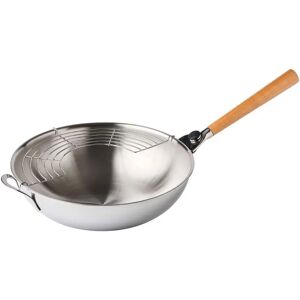 Mastrad F63800 O'Wok Gourmet - Edelstahlwok mit Holzgriff Mastrad F63800 O'Wok Gourmet - Edelstahlwok mit Holzgriff