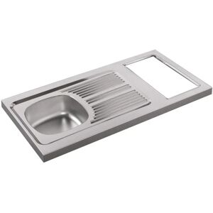 Évier de Cuisine MODERNA 1000 en Inox - Réversible - Publicité Évier de Cuisine MODERNA 1000 en Inox - Réversible - Publicité