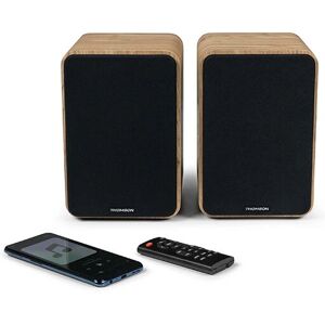 Thomson WS602DUO Bluetooth Holzlautsprecher - 100 W - Schwarz Thomson WS602DUO Bluetooth Holzlautsprecher - 100 W - Schwarz