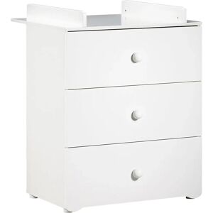 Commode à langer Baby Price - Basic - 3 tiroirs - Boutons blancs Commode à langer Baby Price - Basic - 3 tiroirs - Boutons blancs