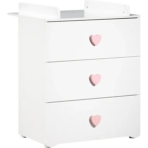 Commode à langer Basic Blanc Baby Price - 3 tiroirs - Fabrication française Commode à langer Basic Blanc Baby Price - 3 tiroirs - Fabrication française