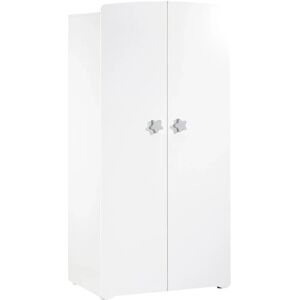 Armoire Basic Baby Price - Blanc - Boutons Étoiles - 2 Portes - Babyprice Blanc - Type de Produit pour Bébé Armoire Basic Baby Price - Blanc - Boutons Étoiles - 2 Portes - Babyprice Blanc - Type de Produit pour Bébé