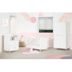Lit bébé blanc Baby Price - Collection Joy - 120x60cm - Hauteur réglable - Publicité Lit bébé blanc Baby Price - Collection Joy - 120x60cm - Hauteur réglable - Publicité