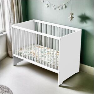 Lit Bébé Blanc 120x60cm Baby Price - Sûr et Durable Lit Bébé Blanc 120x60cm Baby Price - Sûr et Durable