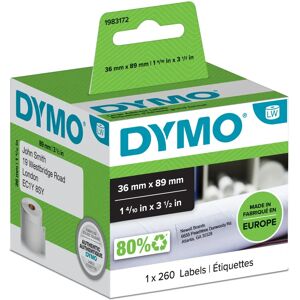 Dymo 1983172 Étiquettes d'adresse auto-adhésives blanches - Imprimante d'étiquettes Dymo 1983172 Étiquettes d'adresse auto-adhésives blanches - Imprimante d'étiquettes