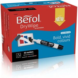 Berol Whiteboard Marker - Assorted - 2mm Bullet Tip - 48 Pack Berol Whiteboard Marker - Assorted - 2mm Bullet Tip - 48 Pack
