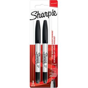 Sharpie Twin Tip Permanent Marker - Schwarz - Marker Sharpie Twin Tip Permanent Marker - Schwarz - Marker