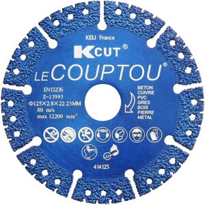 Disque diamant Outifrance - 22,2mm Trou - Tout en un - 125mm - Outil de coupe Disque diamant Outifrance - 22,2mm Trou - Tout en un - 125mm - Outil de coupe