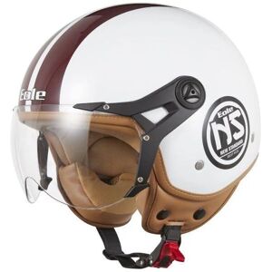 Casque Vintage Blanc & Rouge Eole XS - Casque - Publicité Casque Vintage Blanc & Rouge Eole XS - Casque - Publicité