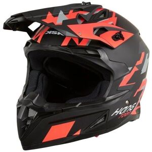 Casco de Motocross KSK HANGO002 - Negro, Naranja Fluo, M - Certificado de Seguridad Casco de Motocross KSK HANGO002 - Negro, Naranja Fluo, M - Certificado de Seguridad
