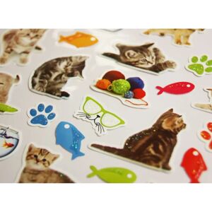 Global Gift Petites chats Glitter Multicolore - Autocollants - Publicité Global Gift Petites chats Glitter Multicolore - Autocollants - Publicité