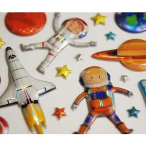 Global Gift Tableau de décoration pour enfants - Astronautes - Autocollants 3D - Multicolores - 17,5x9x0,1cm - Publicité Global Gift Tableau de décoration pour enfants - Astronautes - Autocollants 3D - Multicolores - 17,5x9x0,1cm - Publicité